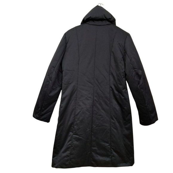 Dana Buchman Womens Softshell Long Jacket Small Black Snap Lined Long Sleeve - Picture 2 of 12